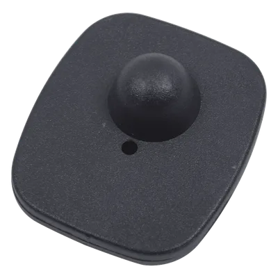 Etiqueta RF para ropa / 8.2 MHz / 70 x 58 mm / 160 cm detección / Negro