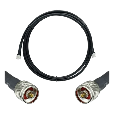 Jumper Coaxial / Baja Pérdida Equivalente a LMR400 / Conectores N Macho / 6.1 m (20.01 ft) / 50 Ohms
