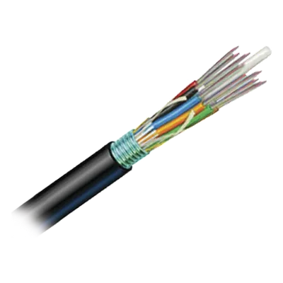 Cable de Fibra Óptica OSP / 6 Hilos / OM3 50/125 Optimizada / Armada con Gel / HDPE / 1 Metro (3.28 Pies)