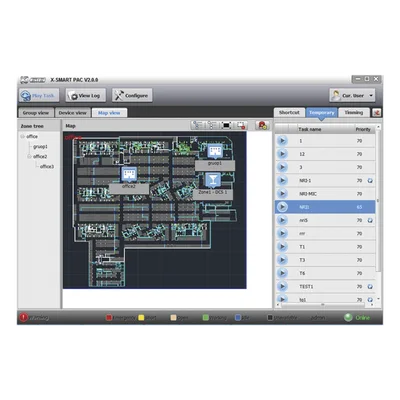 Software de Gestión PAVA / 20 Controladores / 20 Canales de Audio / Gestión Centralizada Ethernet / Mapa Interactivo / Registro de Eventos