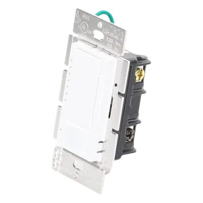 Atenuador de Pared con Sensor de Ocupación y Vacancia / 120 V / 600 W Incandescente-Halógeno / 150 W LED-CFL / 180° / 81 m² (871.9 ft²) / Unipolar o Multilocalización