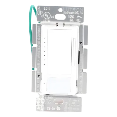 Atenuador de Pared con Sensor de Ocupación y Vacancia / 120 V / 600 W Incandescente-Halógeno / 150 W LED-CFL / 180° / 81 m² (871.9 ft²) / Unipolar o Multilocalización