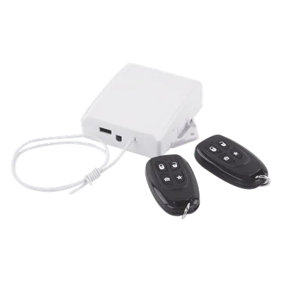 Receptor Inalámbrico / 433 MHz / 2 Controles Remotos / 2 Salidas Relay / Bus de Datos / Compatible Múltiples Paneles