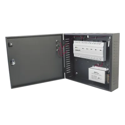 Controlador de Acceso 4 Puertas / 20,000 Huellas / 30,000 Tarjetas / TCP/IP / ADMS PUSH / Fuente 12V 5A / Gabinete