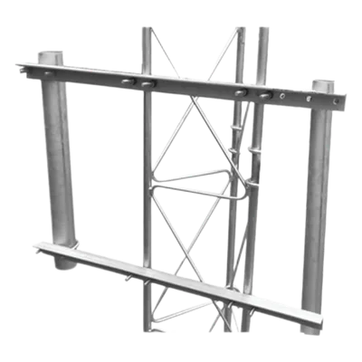 Brazo Lateral Doble / Acero ASTM A-36 / Tubo Ø3' Cal.16 / Altura 60 cm / Ángulos 130 cm / Galvanizado
