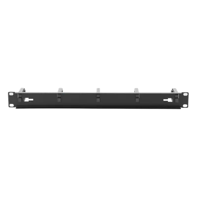 Organizador de Cables / 5 Anillos Removibles / 1U / 19" / Montaje Vertical u Horizontal / Acero con Ganchos ABS / Espaciado 4"
