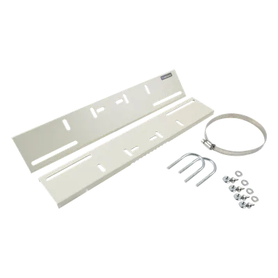 Montaje de Poste / Abrazaderas 3' a 5' / Acero Calibre 16 / 394 x 73 x 12 mm / Ajustable 200-370 mm