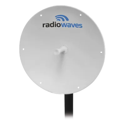 Antena Direccional Parabólica / 33 dBi / 5.25-5.85 GHz / 0.9 m (3 ft) / Doble Polarización / 2 Conectores N-Hembra