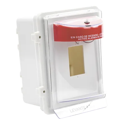 Protector Universal para Estación Manual / Policarbonato UV / Empotrado 4 pulgadas / NEMA 3R / -40°F a 250°F / UL/cUL/ADA