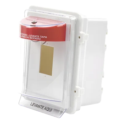 Protector Universal para Estación Manual / Policarbonato UV / Empotrado 4 pulgadas / NEMA 3R / -40°F a 250°F / UL/cUL/ADA