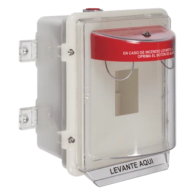 Protector Universal para Estación Manual / Policarbonato UV / Empotrado 4 pulgadas / NEMA 3R / -40°F a 250°F / UL/cUL/ADA