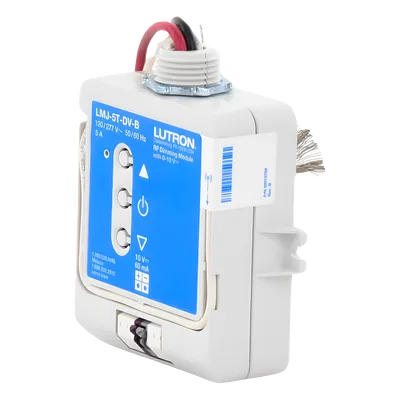 Módulo de Atenuación RF / Control 0-10 V / Conmutación 5 A / Radiofrecuencia 431-437 MHz / Alcance 9 m (29.5 ft) / UL Plenum