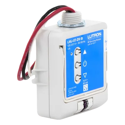 Módulo de Atenuación RF / Control 0-10 V / Conmutación 5 A / Radiofrecuencia 431-437 MHz / Alcance 9 m (29.5 ft) / UL Plenum