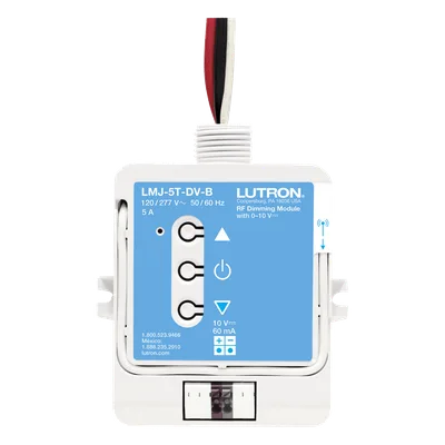 Módulo de Atenuación RF / Control 0-10 V / Conmutación 5 A / Radiofrecuencia 431-437 MHz / Alcance 9 m (29.5 ft) / UL Plenum