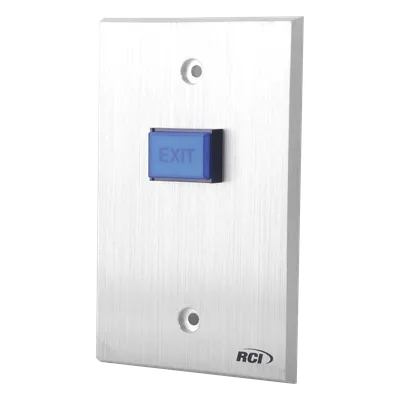 Botón de Salida / Aluminio Reforzado 1/4' / Iluminación LED 12V/24V / DPDT 5A @ 250V / Anti-Vandalismo / NO/NC