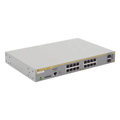 Switch Administrable Capa 3 / 16 Puertos Gigabit / 2 Puertos SFP / 26.8 Mpps / 1U Rack / 1.44 x 13.43 x 9.09 pulgadas