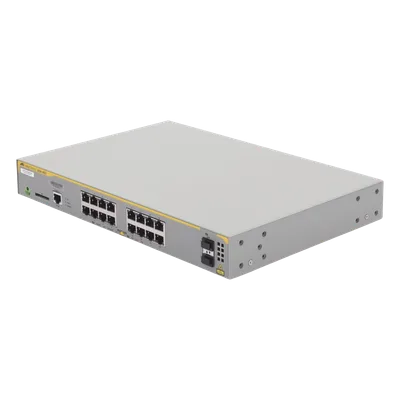 Switch Administrable Capa 3 / 16 Puertos Gigabit / 2 Puertos SFP / 26.8 Mpps / 1U Rack / 1.44 x 13.43 x 9.09 pulgadas