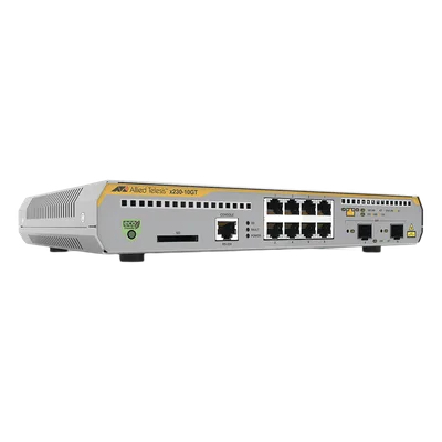 Switch Administrable Capa 3 / 8 Puertos Gigabit / 2 SFP / 20 Gbps / Sin Ventilador / 1U Rack
