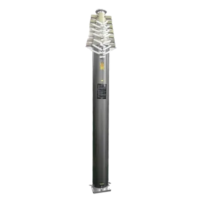 Mástil Telescópico Neumático / 12 m (39.4 ft) / Aluminio 6063 / Carga 15 kg / Viento 80 km/h / IP65