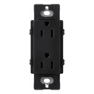 Tomacorriente Dúplex / 15 A / 125 V / Formato Decorador / Acabado Midnight / Línea Satin Colors
