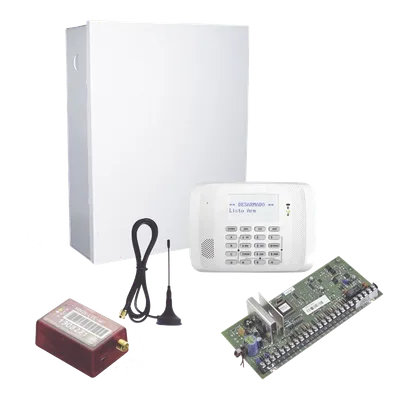 Kit panel VISTA-48 / 48 zonas (40 inalámbricas) / Teclado-receptor 6162RF / Comunicador celular MN01LTEM 4G/5G / 2 años de servicio