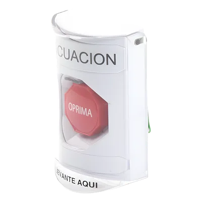 Botón de Evacuación / Restablecimiento con Llave / Tapa de Policarbonato / UL/cUL/ADA / NEMA 3R / -40°C a 121°C