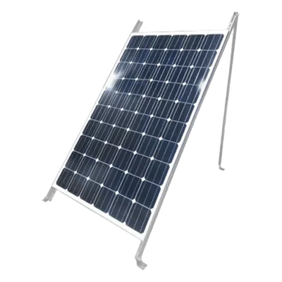 Montaje de Piso para 1 Módulo Solar (Ver compatibilidad). Galvanizado Electrolítico.