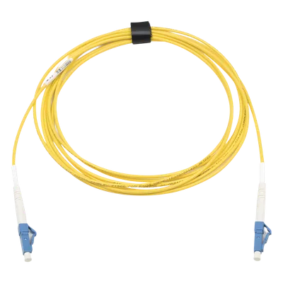 Jumper de Fibra Óptica Monomodo / OS2 / LC/UPC-LC/UPC Simplex / OFNR Riser / 3 m (9.84 ft) / Amarillo
