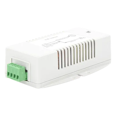Inyector PoE Solar / Entrada 18-36 Vcc / Salida 56 Vcc / 802.3af/at / Gigabit / 35W / -30°C a +60°C (-22°F a +140°F)