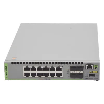 Switch Capa 3 Stackeable / 12 puertos 10G Base-T / 4 puertos SFP+ 10G / 238 Mpps / 1U Rack