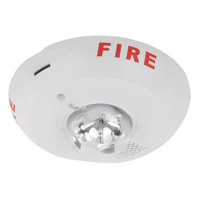 Sirena con estrobo / Techo / 12-24 Vcd / 15-177 cd seleccionable / 88+ dBA / UL 1971-464 / Serie L