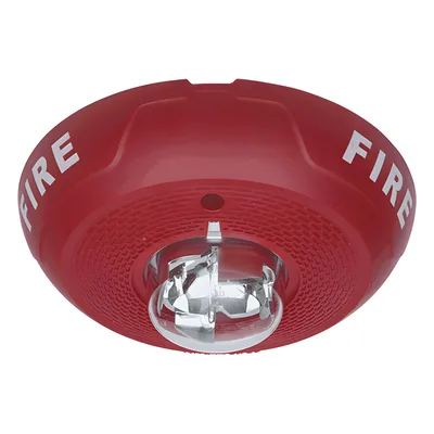 Sirena con estrobo / Techo / 12-24 Vcd / 15-177 cd seleccionable / 88+ dBA / UL 1971-464 / Serie L