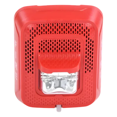 Bocina con estrobo / Pared / 25-70.7 Vrms / 15-185 cd / 400-4000 Hz / UL 1480-1971 / Serie L