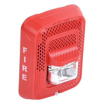 Bocina con estrobo / Pared / 25-70.7 Vrms / 15-185 cd / 400-4000 Hz / UL 1480-1971 / Serie L