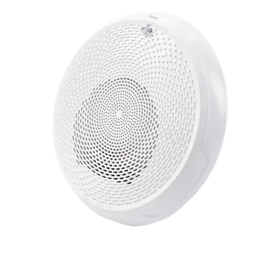 Bocina de Techo para Evacuación por Voz / Doble Voltaje 25/70.7 V / Potencia Seleccionable 1/4 a 2 W / Rango 400 a 4,000 Hz / Sin Estrobo / Montaje Plug-In