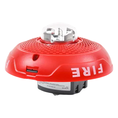 Bocina/estrobo combinado para techo / 25 o 70.7 Vrms / Candela 15 a 177 cd / 400-4000 Hz / Serie L