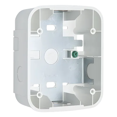 Caja de Montaje en Superficie / Compatible con Sirenas, Estrobos y Campanas / Serie L / Color Blanco