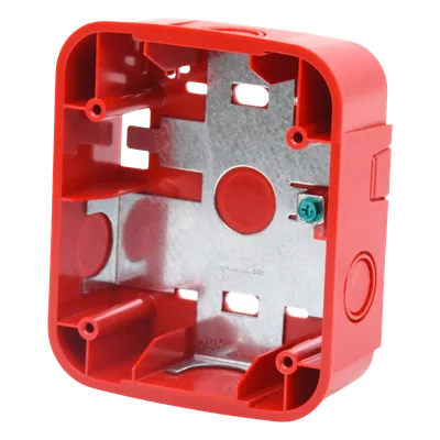 Caja de Montaje en Pared / Para Sirena / Color Rojo / Diseño Compacto / Compatible Serie L