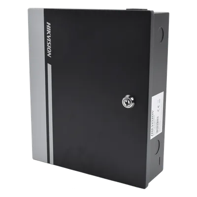 Controlador de Acceso para 2 Puertas y 4 Lectores / Fácil Administración con Software Gratuito / Incluye Gabinete y Fuente de Alimentación 12Vcc/8A / 10,000 Tarjetas / 50,000 Eventos