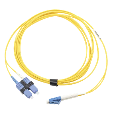 Jumper de Fibra Óptica Monomodo / LC/UPC-SC/UPC Duplex / OS2 / OFNR / 7 m (22.97 ft) / Amarillo