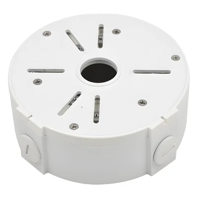 Caja de Conexiones Universal / Interior / Aluminio / Blanco / Bala Domo Turret / 3 y 4 Orificios / Conexión 3/4