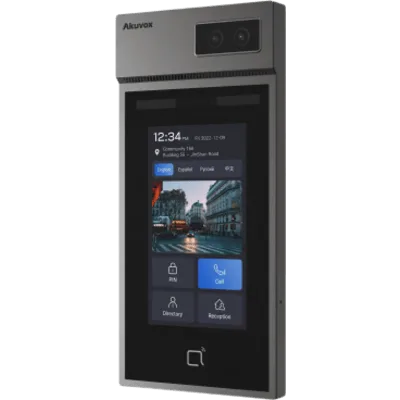 Panel de Control de Acceso IP / Pantalla Táctil IPS 5 Pulgadas / Cámara 2 Megapixel / Reconocimiento Facial / Múltiples Métodos de Desbloqueo / PoE / IP66 / IK08