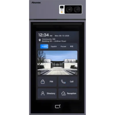 Videoportero IP / Pantalla Táctil IPS 10" / Cámara 5 Megapixel / Android / Reconocimiento Facial / Acceso QR NFC Bluetooth Tarjeta PIN / IP66 IK08