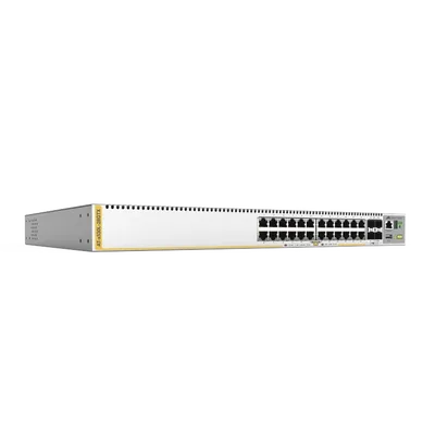Switch L3 Stackable / 24x Gigabit-T / 4x SFP+ 10G / Fuente redundante integrada / TAA Compliant