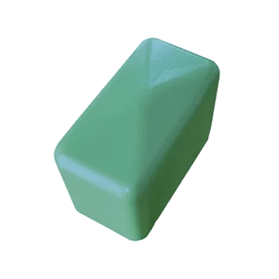 Remate Cuadrado / Unicanal 4x2 / Material No Metálico / Color Verde Oscuro