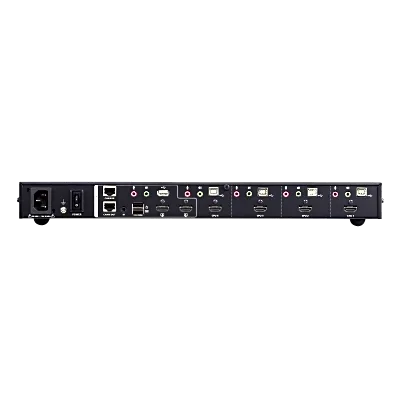 Switch KVMP Multi-View HDMI 4 Puertos USB | Resolución 4K 4096 x 2160 @ 30 Hz | Quad View | PiP / PbP / PoP | Boundless Switching | Daisy Chain Control | Video DynaSync | EDID Expert