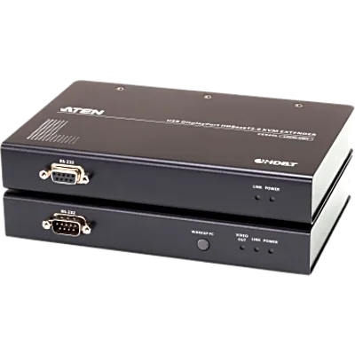 Extensor KVM USB DisplayPort HDBaseT 2.0 | 4K @ 100 m (328.1 ft) | 1080p @ 150 m (492.1 ft) | Cable Único Cat 6 / 6a | USB 2.0 Full Speed | Audio Estéreo 2 Canales | RS-232 / Ethernet | HDCP / EDID Bu