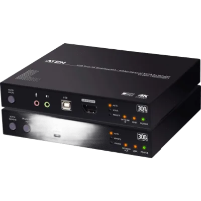 Extensor KVM Óptico USB True 4K | DisplayPort-HDMI | 300 m (984.3 ft) | Resolución 4K @ 60 Hz 4:4:4 | HDR10 | RS-232 | USB 2.0 | Audio Estéreo y Embebido | SFP+ 10 Gbps