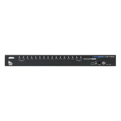 Switch KVM HDMI / 16 Puertos / Resolución 1920x1200 / Cascada 256 PCs / Multimonitor / Audio Dual / Montaje en Rack