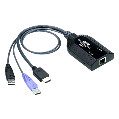 Módulo Adaptador KVM / USB-HDMI / Resolución 1920x1200 / Virtual Media / Smart Card / Audio De-Embedder / Compensación Automática de Señal